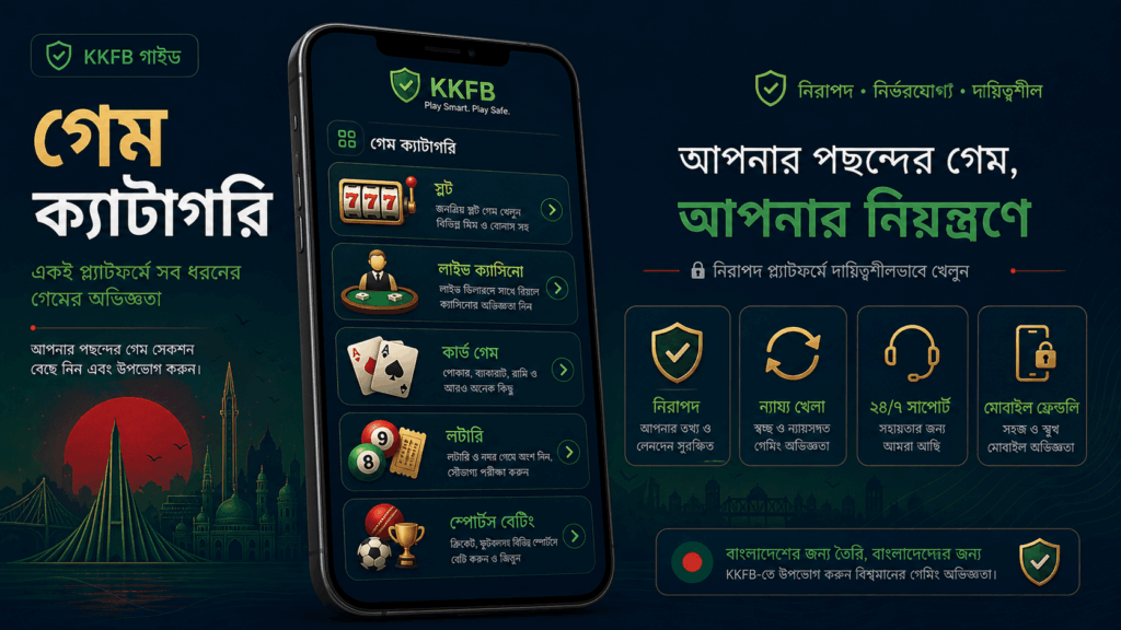 KKFB গেম ক্যাটাগরি
