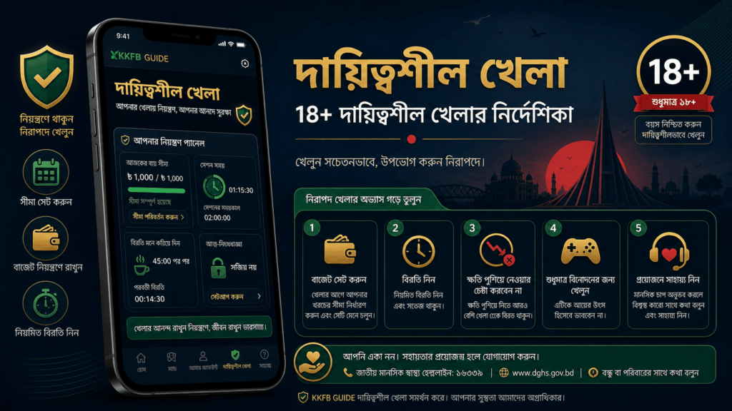 দায়িত্বশীল খেলার নির্দেশিকা 18+