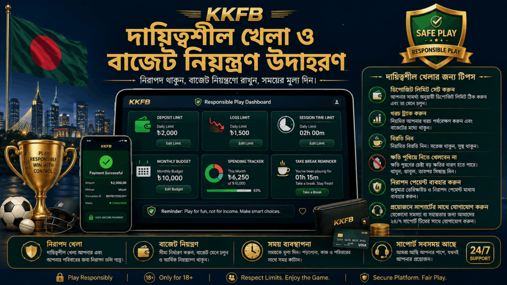 দায়িত্বশীল খেলা ও বাজেট নিয়ন্ত্রণ উদাহরণ placeholder।